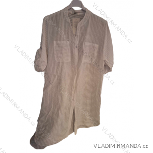Kurzarm-Hemdkleid für Damen in Übergröße (XL/2XL EINHEITSGRÖSSE) ITALIAN FASHION IM723013