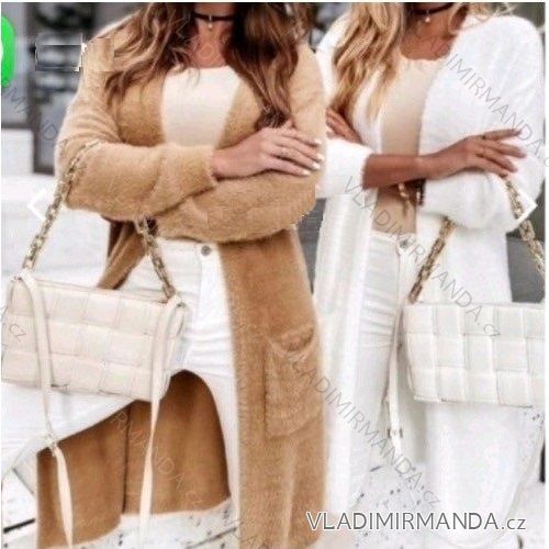 Alpaka-Langarm-Damen-Cardigan (Einheitsgröße S/M) ITALIAN FASHION IMWC232857