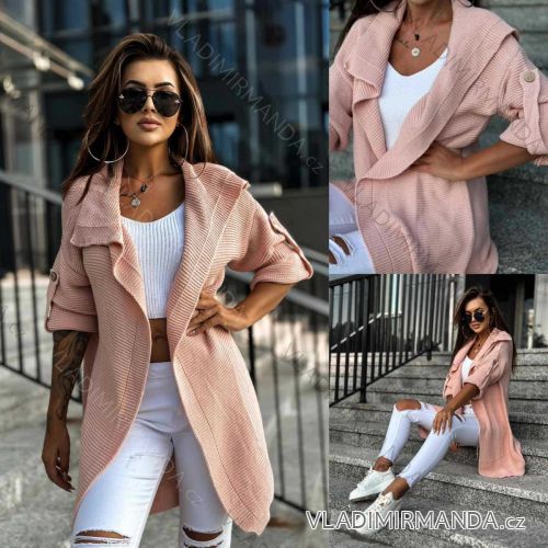 Damen-Strickjacke mit langen Ärmeln (Einheitsgröße S/M) ITALIAN FASHION IMWAK23CL5320