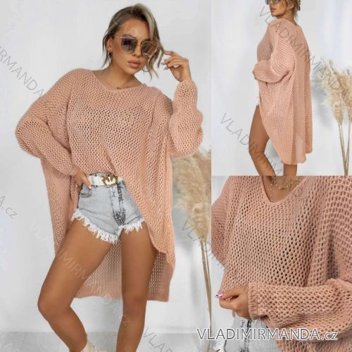 Damen-Pullover mit langen Ärmeln (S/M/L/XL/2XL, Einheitsgröße) ITALIAN FASHION IMWAK24CL7062