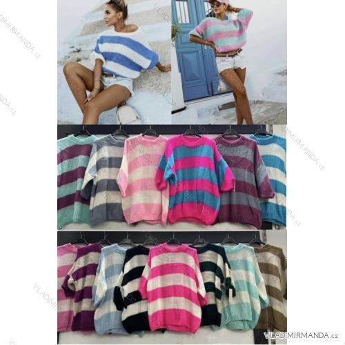Damen Langarm Pullover (S / M / L Einheitsgröße) ITALIAN FASHION IMWA214327