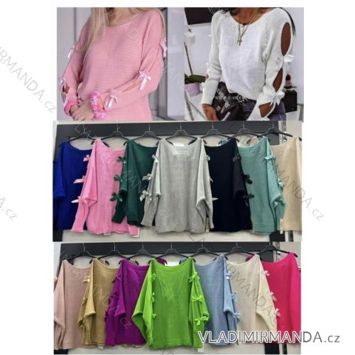 Damen Langarm Pullover (S / M / L Einheitsgröße) ITALIAN FASHION IMWA214327