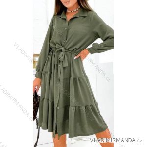 Langes Hemdkleid für Damen mit langen Ärmeln (S/M EINHEITSGRÖSSE) ITALIAN FASHION IMWGB232895