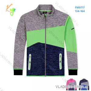 Warmes Mädchen-Sweatshirt mit Reißverschluss (134-164) KUGO M2513