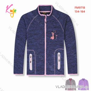 Warmes Mädchen-Sweatshirt mit Reißverschluss (134-164) KUGO M2513