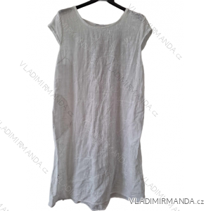 Kurzärmliges Sommerkleid aus Baumwolle für Damen (Einheitsgröße S/M) ITALIAN FASHION IM722253