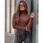 Rollkragenpullover Langarm Damen Übergröße (XL/2XL ONE SIZE) ITALIAN FASHION IMWE232980