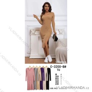 Langes, dehnbares, ärmelloses Sommerkleid für Damen (S / M / L ONE SIZE) ITALIAN FASHION IMWC222492