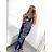 Šaty košilové dlouhý rukáv dámské (S/M ONE SIZE) ITALSKÁ MODA IMB23H03 M / L schwarz