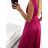 Langes ärmelloses Abendkleid für Damen (S/M/L EINHEITSGRÖSSE) ITALIAN FASHION IMS235192