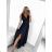 Langes ärmelloses Abendkleid für Damen (S/M/L EINHEITSGRÖSSE) ITALIAN FASHION IMS235192