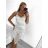 Elegantes Damen-Partykleid mit langen Ärmeln (S/M ONE SIZE) ITALIAN FASHION IM322282 -   beige -   S / M