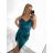 Elegantes Damen-Partykleid mit langen Ärmeln (S/M ONE SIZE) ITALIAN FASHION IM322282 -   beige -   S / M