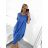 Kleid Oversize Kurzarm Damen (4XL/5XL ONE SIZE) ITALSKÁ MÓDA IM422026 -   žlutá -   2XL/3XL