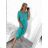 Kleid Oversize Kurzarm Damen (4XL/5XL ONE SIZE) ITALSKÁ MÓDA IM422026 -   žlutá -   2XL/3XL