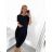 Kleid Oversize Kurzarm Damen (4XL/5XL ONE SIZE) ITALSKÁ MÓDA IM422026 -   žlutá -   2XL/3XL