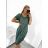 Kleid Oversize Kurzarm Damen (4XL/5XL ONE SIZE) ITALSKÁ MÓDA IM422026 -   žlutá -   2XL/3XL
