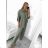 Damen-Set aus langen Hosen und Langarmhemd in Übergröße (L/XL/2XL Einheitsgröße) POLISH FASHION IMWT23BELLA/DU L/XL Beige
