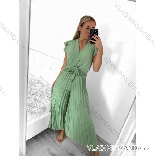 Langer, eleganter Kurzarm-Overall für Damen (S/M EINHEITSGRÖSSE) ITALIAN FASHION IMWCC232642