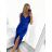 Šaty elegantní společenské na ramínka dámské (S/M ONE SIZE) ITALSKÁ MÓDA IM321608