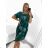 Shirt verlängert 3/4 Langarm Damen (L/XL/2XL ONE SIZE) ITALIAN FASHION IM423025 2XL/3XL blau