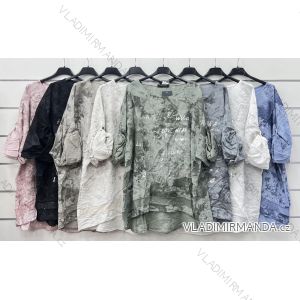Tunika/Bluse mit langen Ärmeln für Damen (Einheitsgröße S/M) ITALIAN FASHION IMWP23018