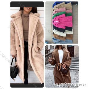 Flauschiger Langarmmantel für Damen (SL) ITALIAN FASHION IMWL22047