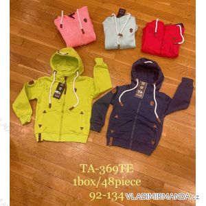 Sweatshirt mit Reißverschluss und Kapuze, langärmelig, für Kinder, Mädchen und Jungen (92134), TA FASHION TAF23TA-369TE