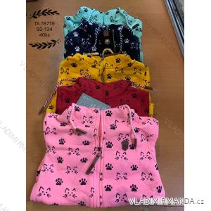 Sweatshirt mit Reißverschluss und Kapuze, langärmlig, für Kinder und Mädchen (92-134) TA FASHION TAF23TA787TE