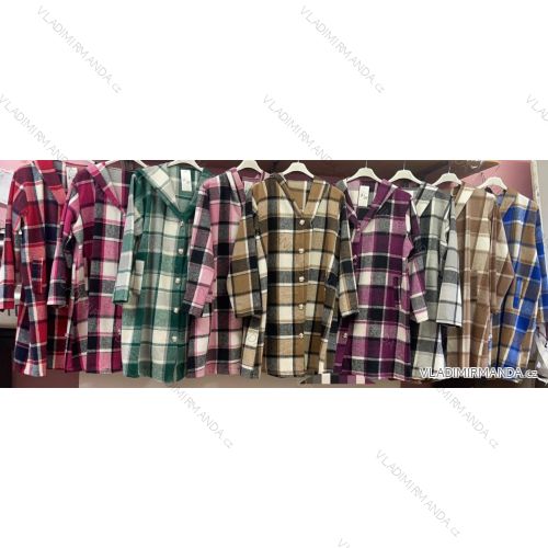 Langärmliger Damenmantel in Übergröße (3XL/4XL EINHEITSGRÖSSE) ITALIAN FASHION IMWQ233045