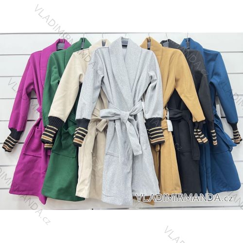 Damen-Sommerkleid aus Chiffon mit langen Ärmeln (Einheitsgröße S/M) ITALIAN FASHION IMWP233018