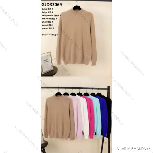 Damen-Langarmpullover (S/M EINHEITSGRÖSSE) ITALIAN FASHION IMWP23ZS5252