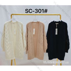 Alpaka-Langarm-Damen-Cardigan (Einheitsgröße S/M) ITALIAN FASHION IMWC232857