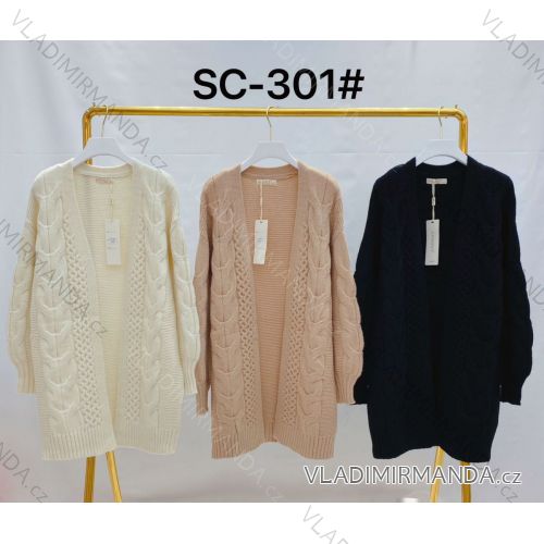 Alpaka-Langarm-Damen-Cardigan (Einheitsgröße S/M) ITALIAN FASHION IMWC232857