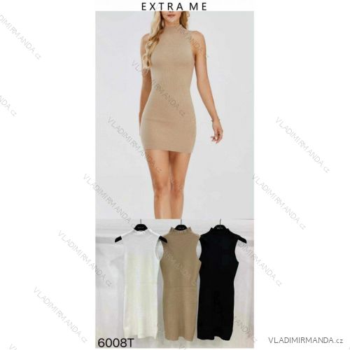 Midikleid mit breiten Trägern für Damen (S/M EINHEITSGRÖSSE) ITALIAN FASHION IMM23M18313 S/M weiß