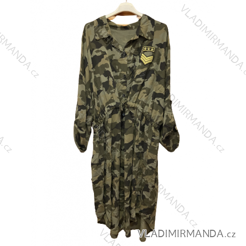 Langarm-Hemdkleid für Damen (Einheitsgröße S/M/L) ITALIAN FASHION IMC22658