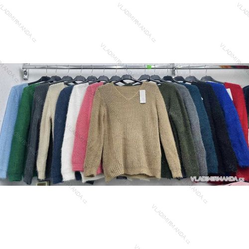 Kleid mit 3/4 Ärmeltasche für Damen (uni sl) ITALIAN Fashion IMWD20527