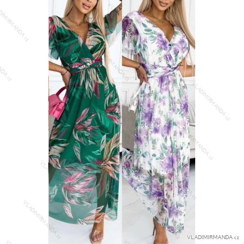 Sommerkleid Carmen aus Musselin für Damen (Einheitsgröße S/M) ITALIAN FASHION IMWE231506