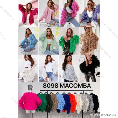 Damen-Strickjacke mit langen Ärmeln (Einheitsgröße S/M) ITALIAN FASHION IMM238098