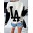 Langärmliger Damenpullover mit Knöpfen (S/M EINHEITSGRÖSSE) ITALIAN FASHION IMM23603