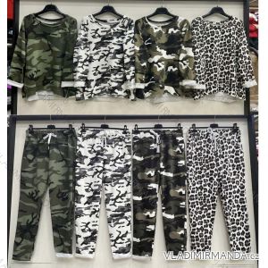 Damen-Trainingsanzug-Set mit Camouflage-Muster (Einheitsgröße S/M) ITALIAN FASHION IMWB23515