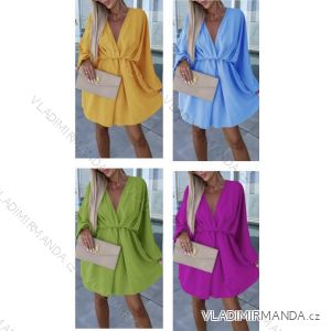 Sommerkleid Langarm geblümte Damen (UNI S / L) ITALIAN FASHION IMK20150