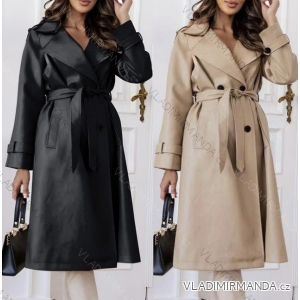 Langer Ledermantel für Damen (Einheitsgröße S/M) ITALIAN FASHION IMWB23536