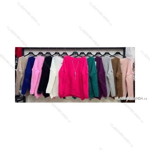 Damen Langarm Pullover (S / M / L Einheitsgröße) ITALIAN FASHION IMWA214327