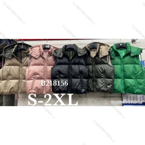 Weste mit Kapuze für Damen (S-2XL) POLISH FASHION PMWB23B218132B