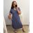 Langes Maxi-Sommer-Casual-Kurzarm-Damenkleid aus Viskose (L/XL/2XL/3XL EINHEITSGRÖSSE) ITALIAN FASHION IMD22382/DR - Fuchsia Pink - 2XL/3XL