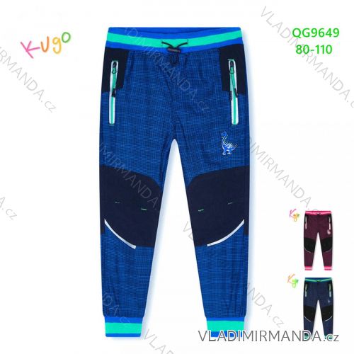 Mit Fleece isolierte Outdoor-Hose für Kleinkinder, Kinder, Mädchen und Jungen (80-110) KUGO QG9649
