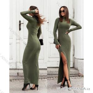Langes, langärmliges Damenkleid (Einheitsgröße S/M) ITALIAN FASHION IMWD223347