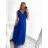 Langes, lässiges, elegantes, ärmelloses Damenkleid (S/M EINHEITSGRÖSSE) ITALIAN FASHION IMPSH233584/DU Khaki