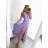 Langes, elegantes, ärmelloses Partykleid für Damen (S/M EINHEITSGRÖSSE) ITALIAN FASHION IMPSH223598/DU Rot